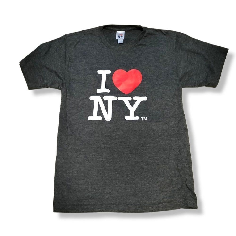 Official I‎ LOVE NEW YORK Kids' Dark Grey Novelty Tee Shirt UNISEX Size XL